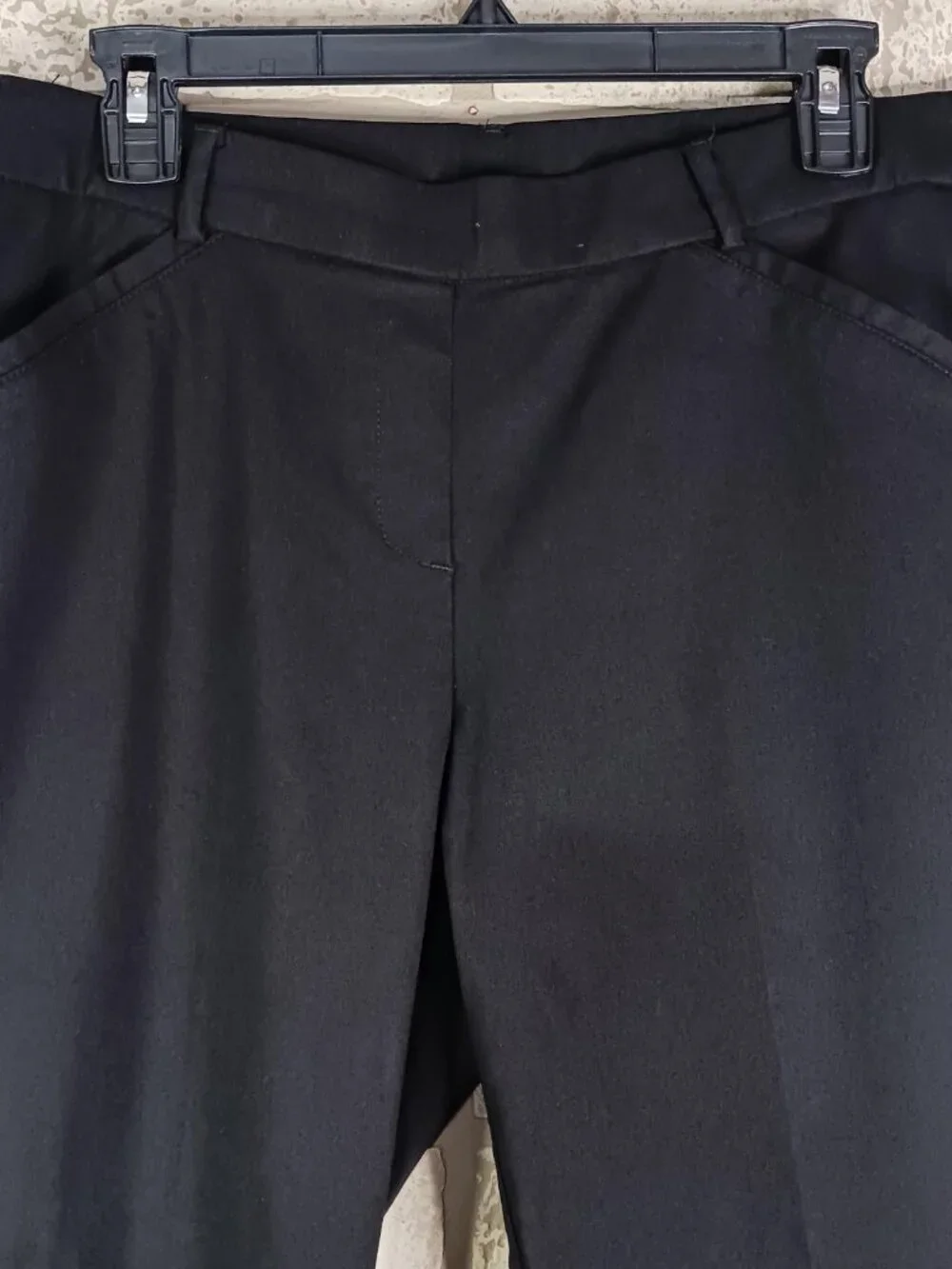 Rafaella Comfort Womens Size 12 Capris Black Pleated Dress Cropped Pants